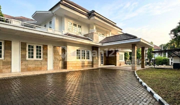 Classic 2-Story House in Menteng, Spacious Garden with Two Entrance Gates, Main Road and Embassy Area