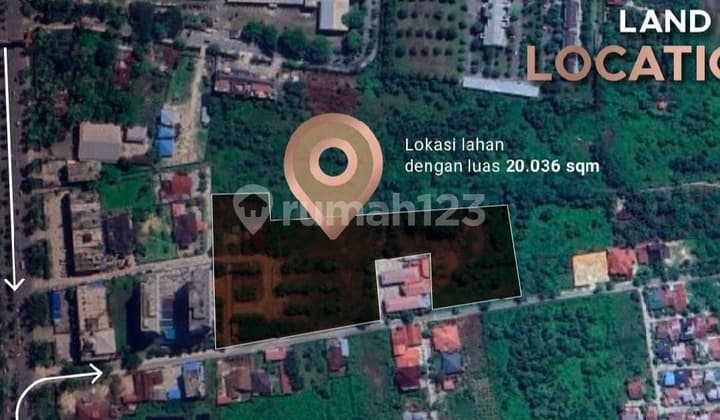 Dijual Tanah Luas Dekat Jl. Jend. Sudirman