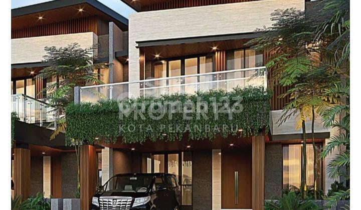 FOR SALE LUXURY CLUSTER HOUSE IN SOEKARNO HATTA AREA - PEKANBARU