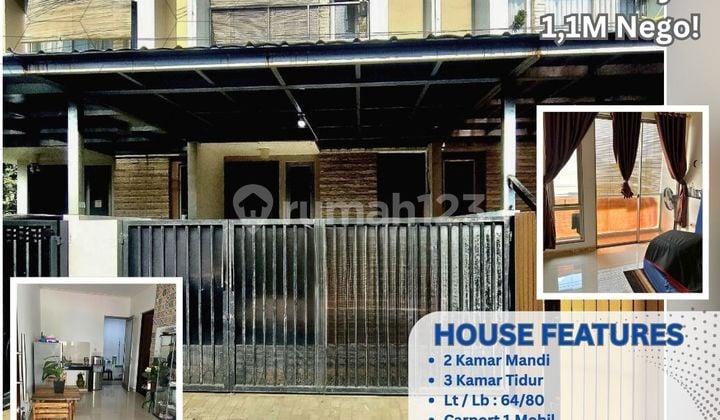 Rumah 2 Lantai sudah SHM di Grand Galaxy City – 1,1M Nego! DD320