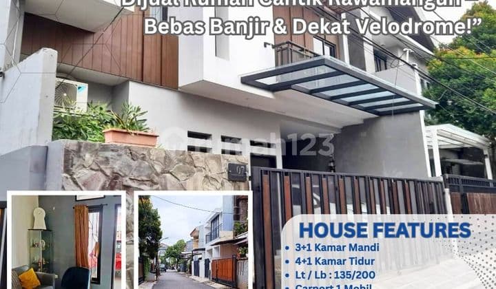 Rumah Bagus & Bebas Banjir di Rawamangun – Dekat Velodrome S647