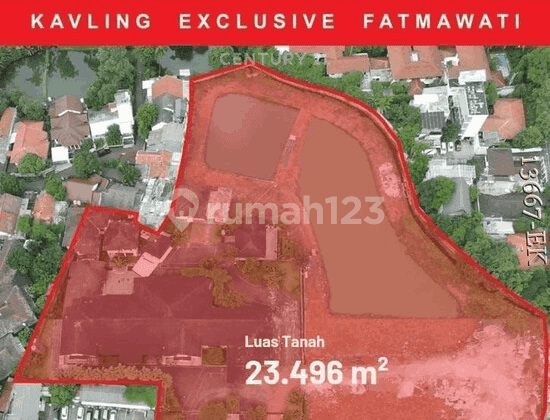 Dijual Harga NJOP Kavling Komersial Lokasi Depan Fatmawati City