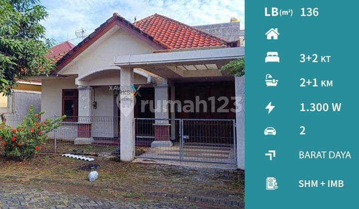 Rumah Blok Depan di PBI Araya Blimbing Malang Semi Furnish