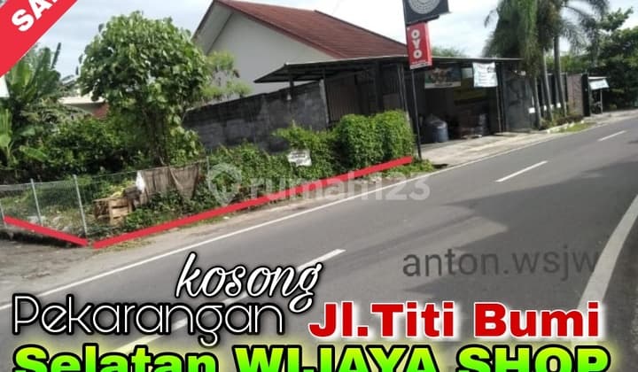 Tanah Jogja Jl Titi Bumi Selatan Wijaya Shop Jl Godean LT 1312 M2