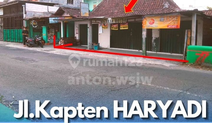 Tanah Jogja Tepi Jl.kapten Haryadi Depan Ruko Merapi Lt 364 M2