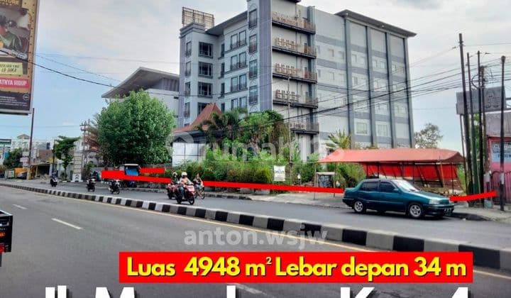 Tanah Jogja Jl.magelang Km4 Utara Hotel Grand Serela LT 4948 M²