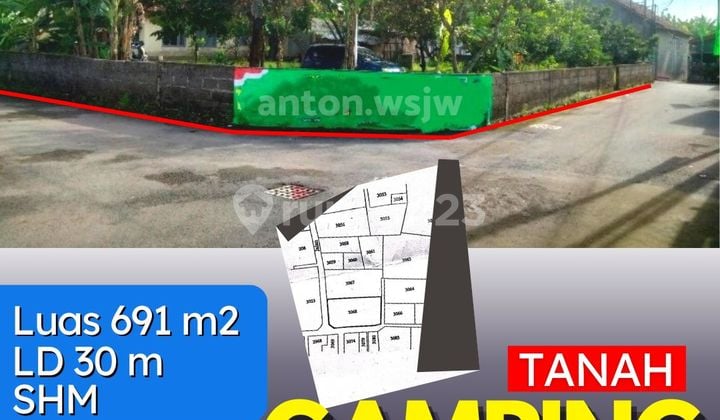 Tanah Jogja Ambarketawang Gamping Siap Kavling SHM Lt 691 M Ld 30