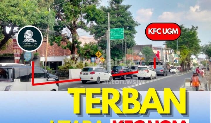 Rumah Jogja Jl.persatuan Terban Utara Kfc Ugm Lt 2884M Ld 40M SHM