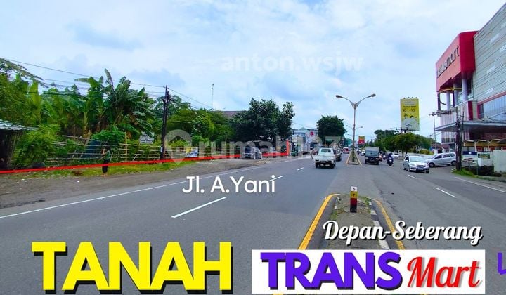 Strategic Land in Sukoharjo, in front of Transmart Pabelan, area 3422 M2, with SHM certificate.