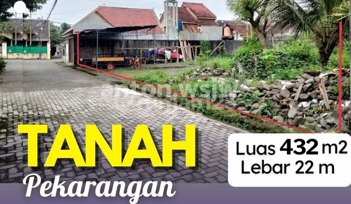 Tanah Jogja Jl Kaliurang KM 6,5 Plemburan LT 432 M Lebar 22 M SHM