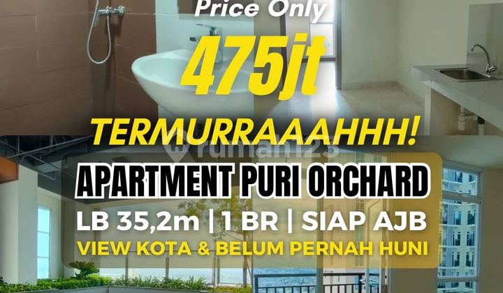Jual Rugi! Apartemen Puri Orchard 1Br Brand New - View Kota & Siap AJB