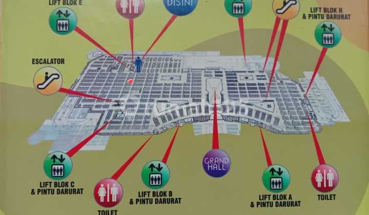 Kios Gandeng di Thamrin City. Tanah Abang. Jakarta Pusat