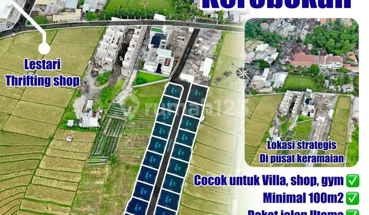For Rent Land in Kerobokan Area - North Kuta