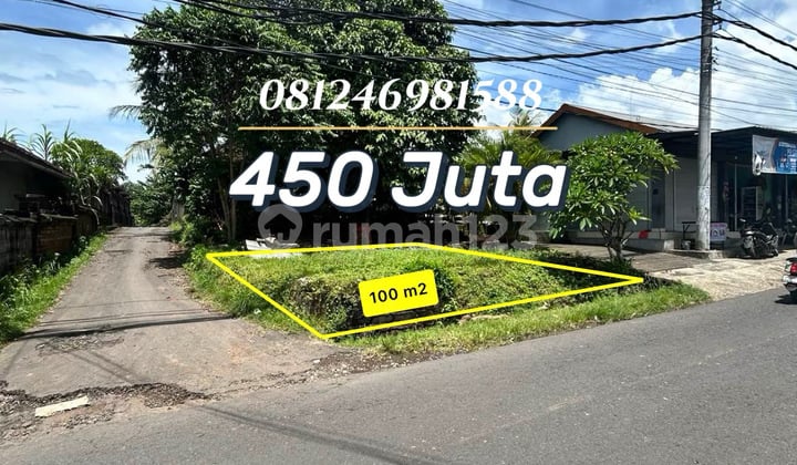 Rare Premium Land - On the Main Roadside of Pejaten Tabanan