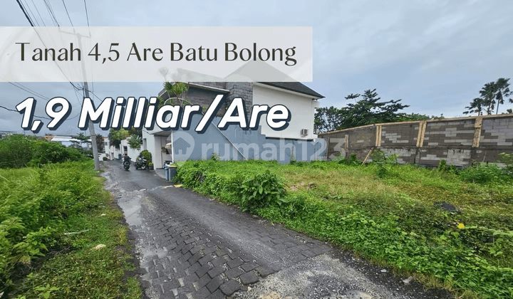 Tanah Premium Batu Bolong Canggu - Langkah ke Pantai, Zona Komersial Strategis
