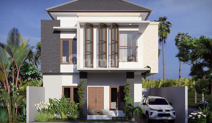Rumah Baru Semi Villa Area Dekat Lapangan Renon