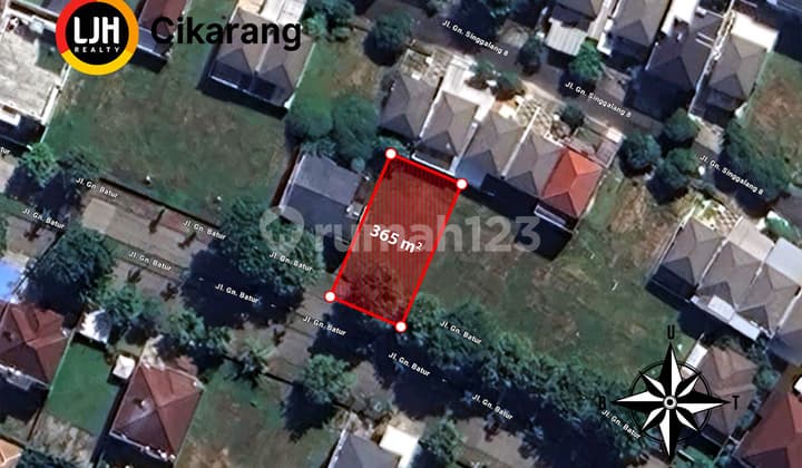 Dijual Kavling 365 m2 di Cluster Simpruk Lippo Cikarang