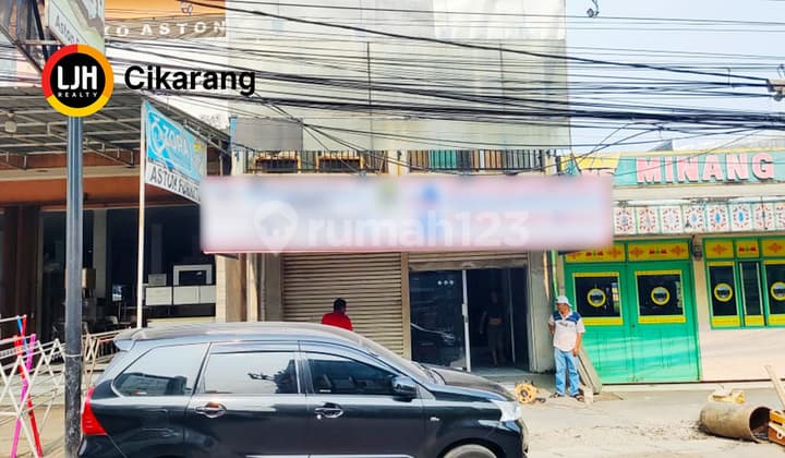 Dijual Ruko Jl Raya Cikarang Cibarusah Bagus Strategis dan Ramai