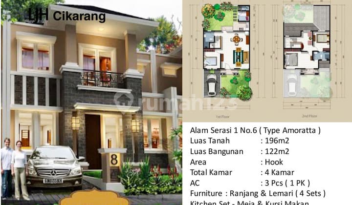 Dijual Rumah di Ambrosia Lippo Cikarang Bagus Siap Huni