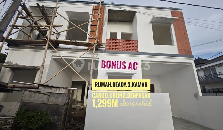 Rumah Ready Tingkat 3 Kamar Dekat Waterpark Citraland Cargo Ubung Denpasar Bali
