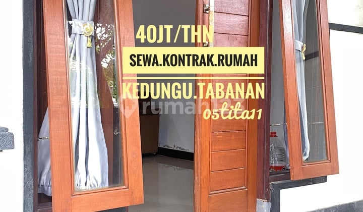 Sewa Rent Kontrak Rumah Furnished Dekat Pantai Kedungu Tanah Lot Canggu Bali