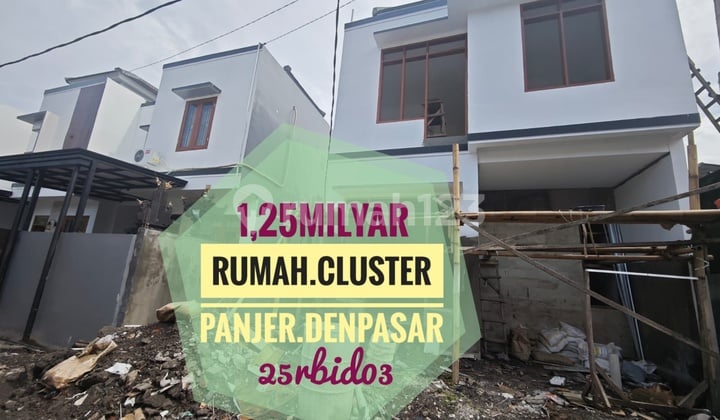 Jual Rumah 3 Kamar Tingkat Onegate Cluster Tukad Pancoran Panjer Renon Denpasar Bali
