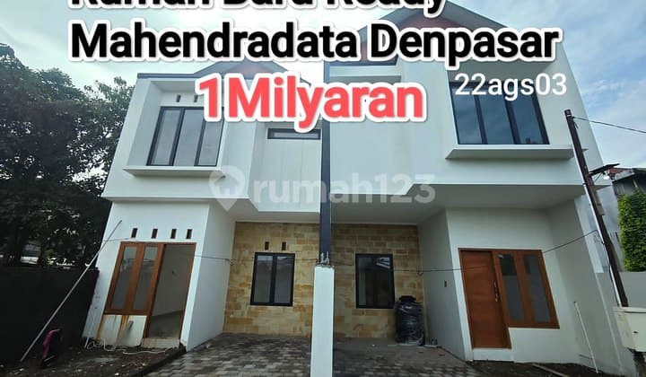 Jual Rumah Siap Huni Baru 3 Kamar Tingkat Mahendradata Denpasar Barat Bali