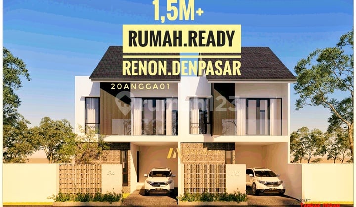 Jual Rumah Ready 3 Kamar Renon Tukad Balian Sanur Denpasar Bali