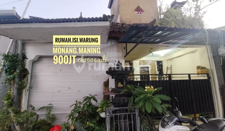 Jual Rumah Isi Warung Ruko bisa Usaha Monang Maning Denpasar Bali