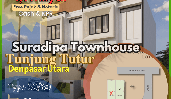 Jual Rumah Tingkat 3 Kamar Suradipa Peguyangan Ubung Denpasar Bali