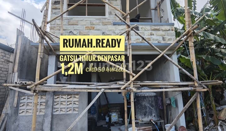 Jual Rumah Ready Baru Tingkat 3 Kamar Dekat Pantai Sanur Gatsu Timur Denpasar Bali