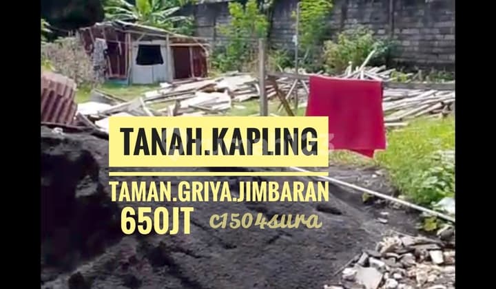 Jual Tanah Kavling Taman Griya Dkt Bandara dan Kampus Udayana Jimbaran Bali