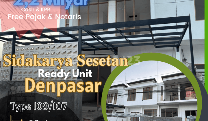 For Sale Ready 3 Bedroom House Near Mertasari Beach Sanur Serangan Benoa Denpasar Bali
