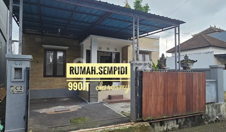 Ready-to-Occupy 3-Bedroom House for Sale in Sempidi, Near Puspem Badung, North Denpasar, Bali