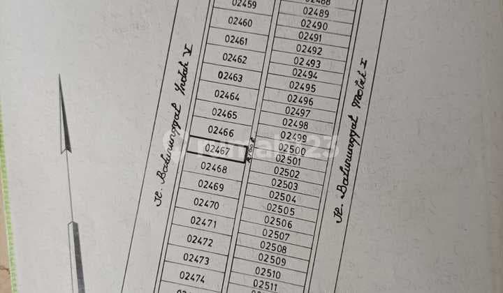 JUAL KAVLING DI AREA PRIME di KOMPLEK BATUNUNGGAL INDAH V BANDUNG