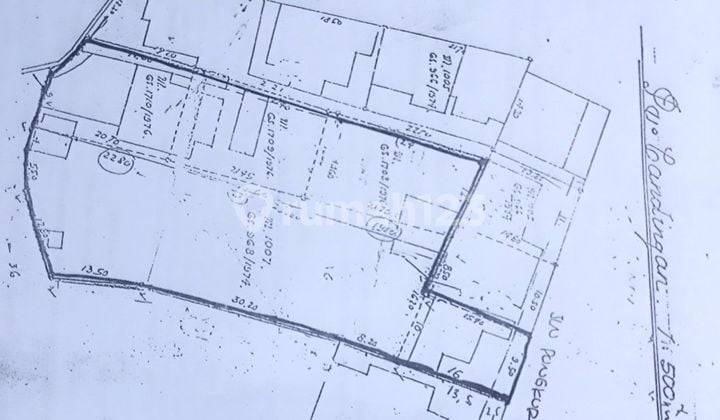 JUAL KAVLING TANAH ±2000 M2 STRATEGIS SDH DIBENTENG