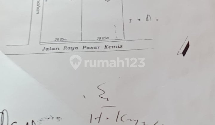 Jual Tanah Pasar Kemis Pinggir Jalan Raya