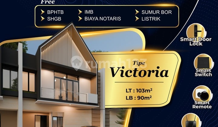 Rumah Baru 2 Lantai Tipe 90/103, Perumahan Royal Regency Nganjuk