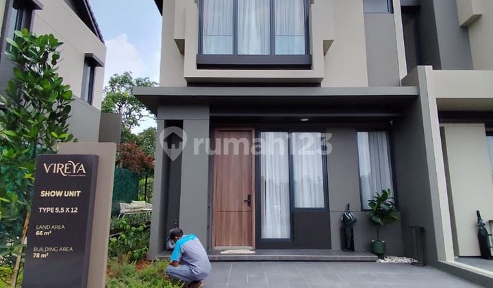 Brand New!! Rumah Modern 2 Lantai di Cluster Vyorelle Vireya BSD - Dekat Akses Tol & Pasar Modern, Cicilan Mulai 7 Jt-An!!