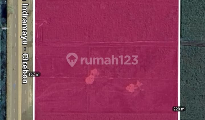 Tanah Industri di Mainroad Perbatasan Cirebon Indramayu