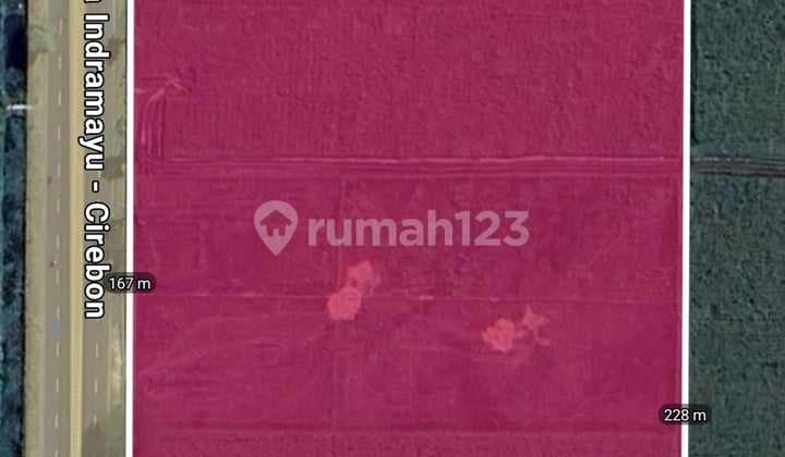 Tanah Industri di Mainroad Perbatasan Cirebon Indramayu