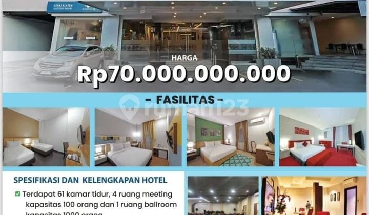 Mr. 066250 For Sale: Hotel in Central Klaten City, Still Operational