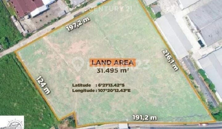 Tanah Di Lokasi Strategis Dekat Gerbang Tol Klari Karawang Timur