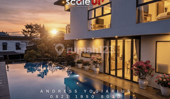 Harga Terbaik! Rumah Villa Tropis Furnished & Kolam Renang di Setiabudi Regency Bandung Utara