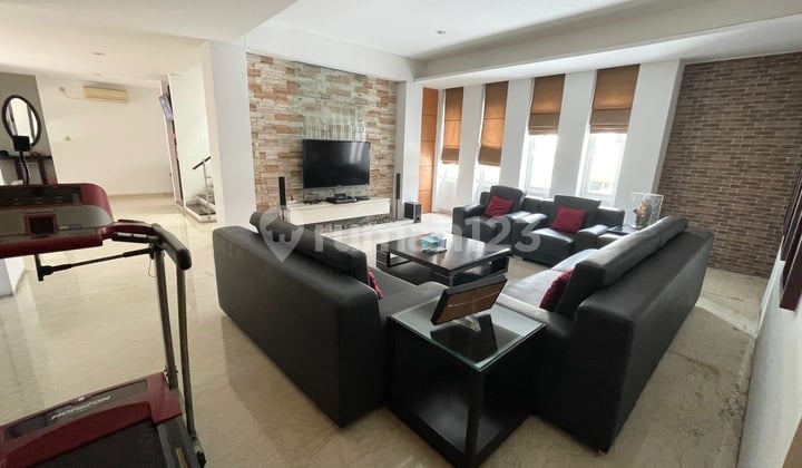 Jual Rumah mewah 3lt 6KT Taman Harapan Indah Grogol JakBar 360m2 carpark Selatan BBQ area n1002