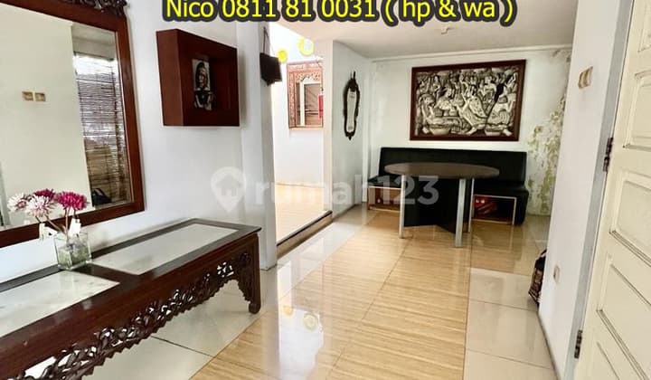 Jual Rumah Lama 2lt cocok u/ usaha Puri Mutiara Raya Cipete Kemang Jaksel 1320m bebas banjir utara n1009