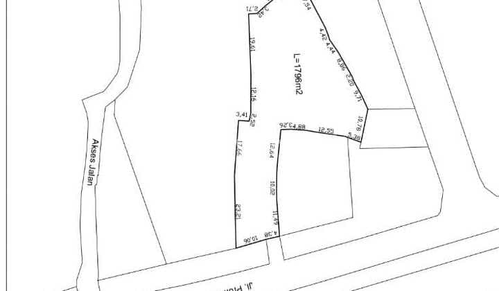 Quick Sale Below NJOP Old House Land Calculation in Sudirman Setiabudi - South Jakarta