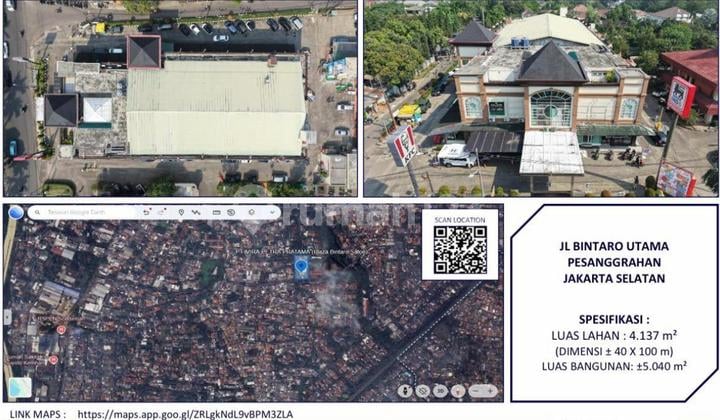 For Sale Commercial Building - Jl. Bintaro Utama, Pesanggrahan, South Jakarta