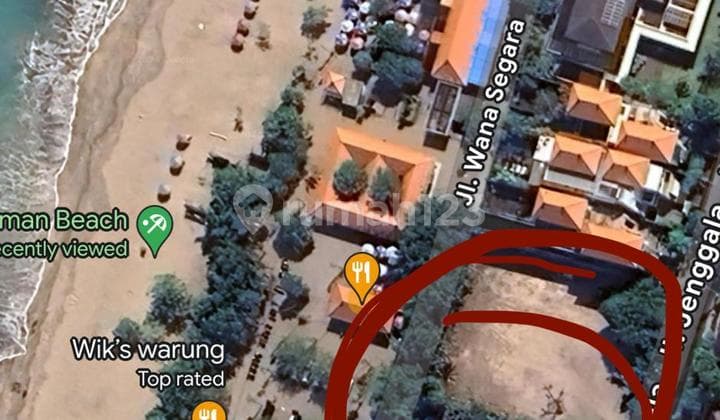 For Sale Tanah Beachfront Langka di Pantai Jerman, Kuta - View Sunset - Lokasi Premium!