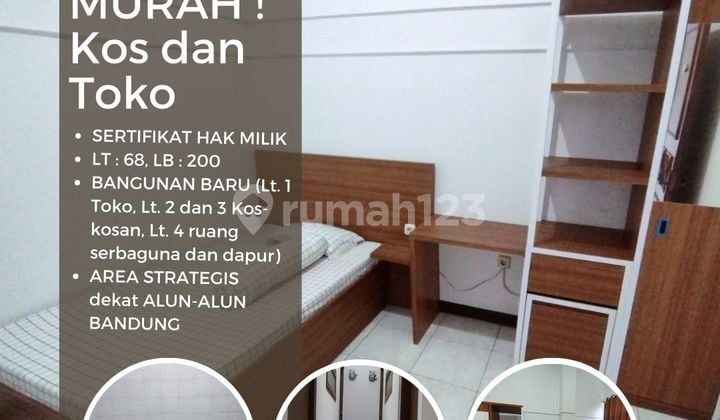 Ruko 4 Lantai Dan Kost Aktif di Dewi Sartika Tengah Kota Bandung
